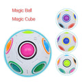 Rainbow Ball Puzzles Spheric Magic Cube Toy Adult Kids Plastic Creative Football Learning Educational Toys Gifts For Children