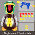 Hit Me Duck, Hunger Shooting Duck Air Gun Soft Pinball Toy Gun Scoring Battle Game Target Game Parent-Child Interactive Game Gif
